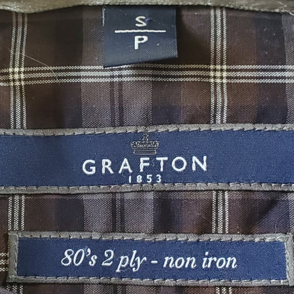 GRAFTON - SMALL BLUE CHECKERED PLAID LONGSLEEVE - Picture 2 of 3